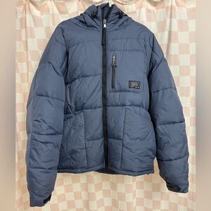 Urban Outfitters Navy Puffer Jacket